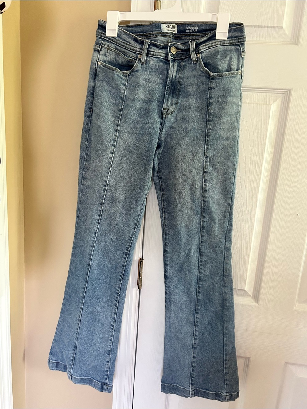 Kensie Women's Medium Light Blue Wide Leg Jeans